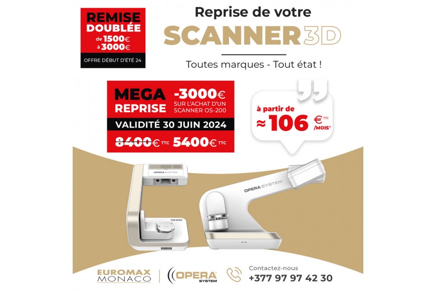  REPRISE DE VOTRE SCANNER : 3000 euros de remise sur l'achat d'un scanner OS-200 